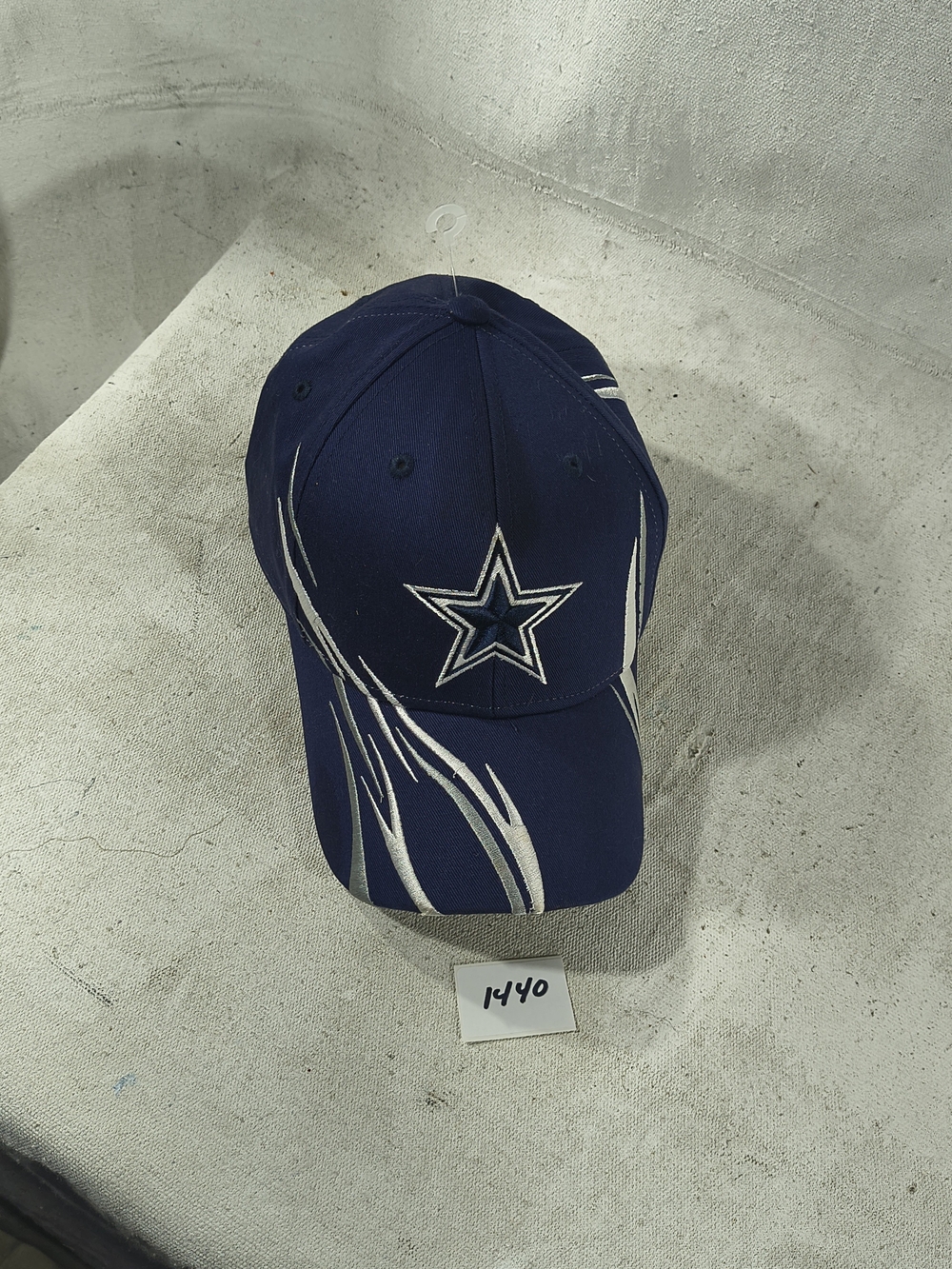 Reebok Navy Blue Dallas Cowboys Logo Adjustable Cap with White Accents